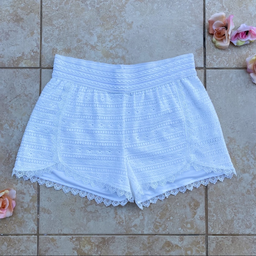 White Cotton Candy Shorts